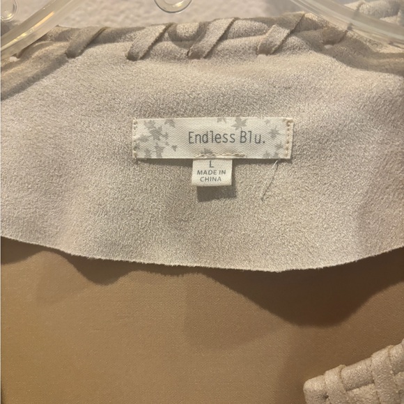 Endless Blu Women's Fringe Jacket in Cream - Picture 4 of 5